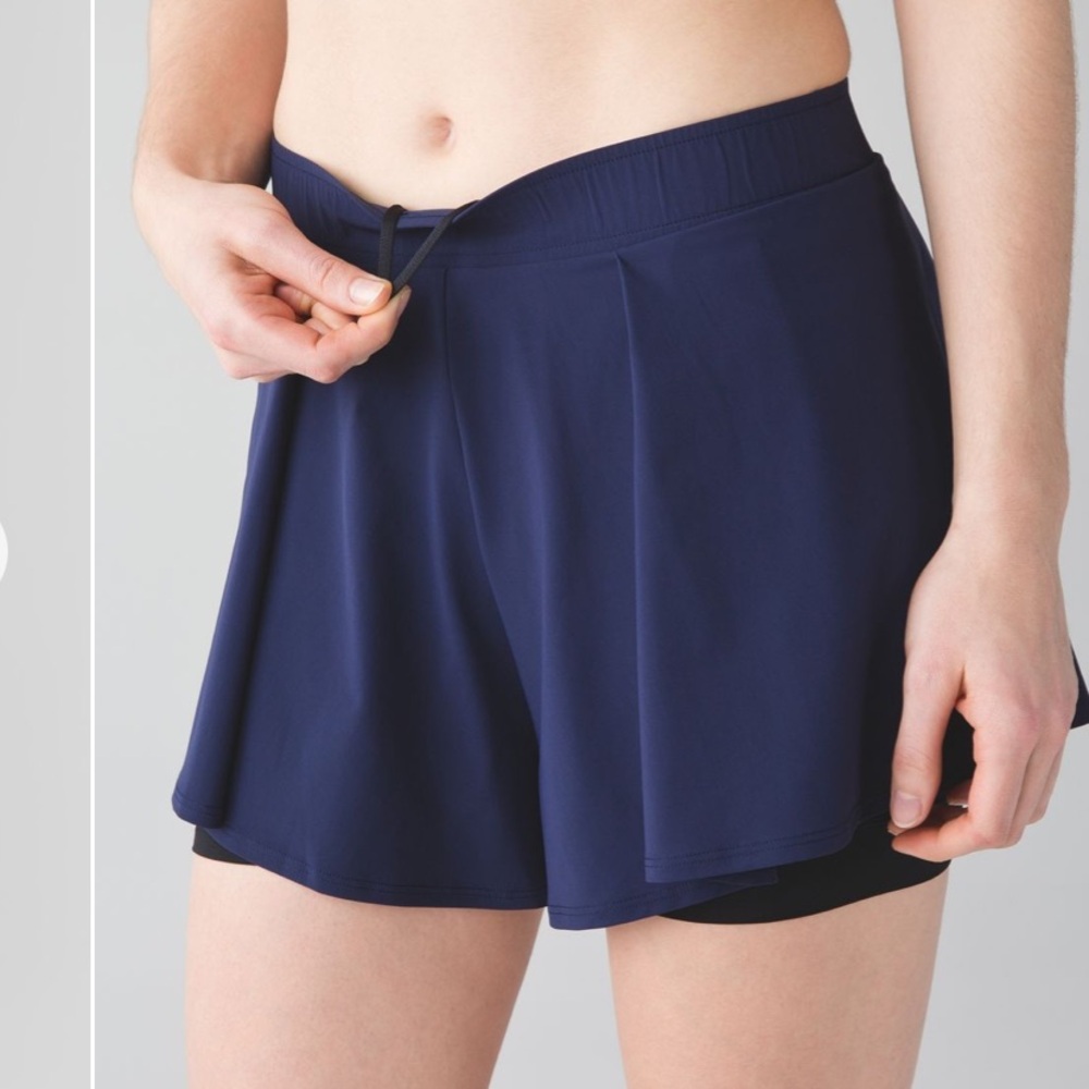lululemon athletica Deep Blue Athletic Shorts